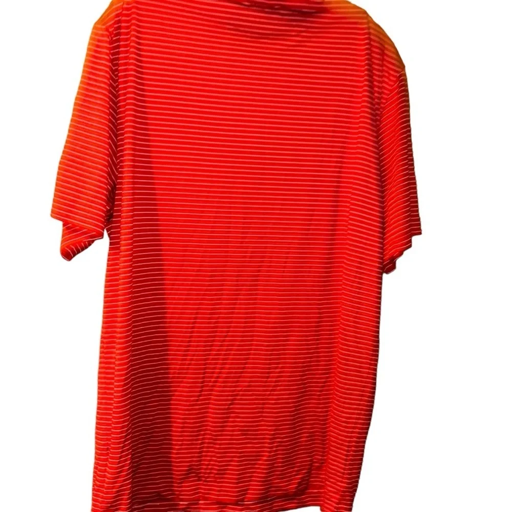 Disney Mickey Nike Golf Dri-FIT red stripe Golf Polo Shirt XL top parks